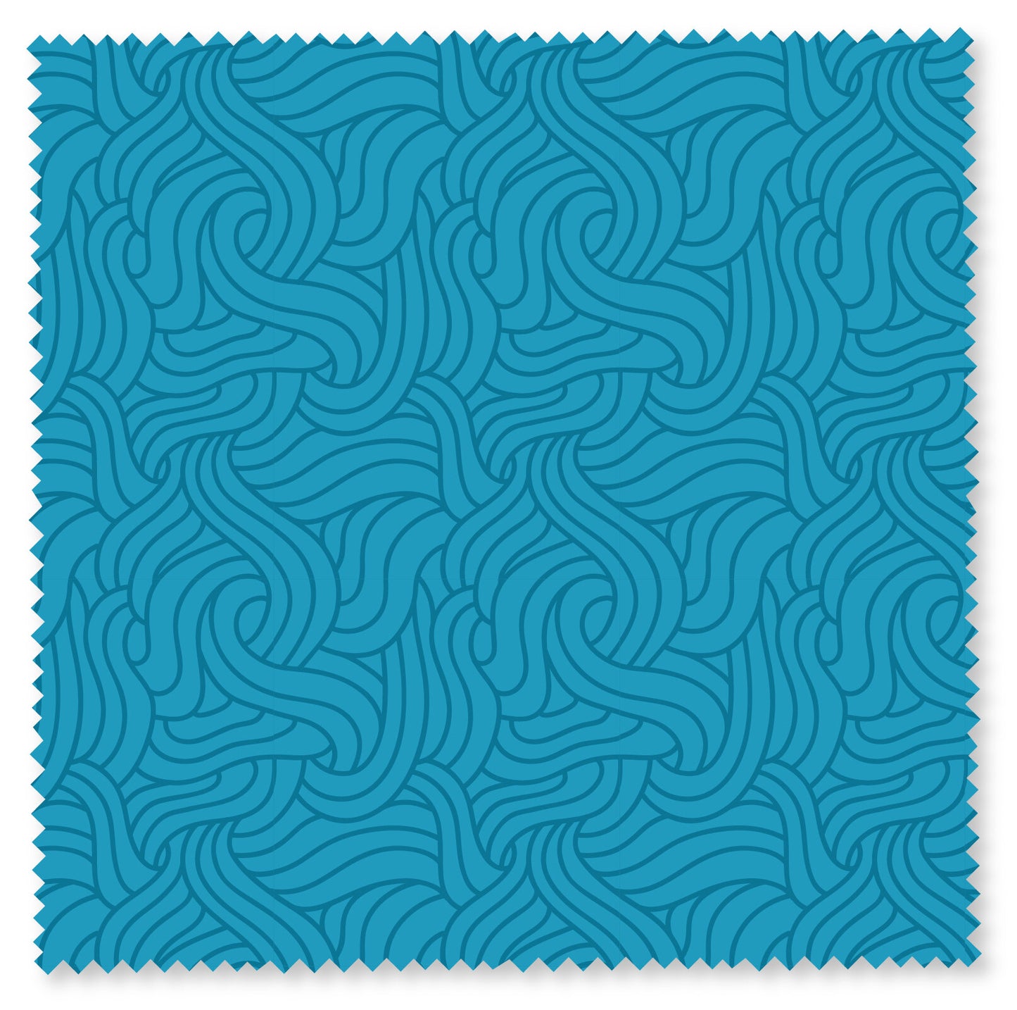 Felicity Fabric - Strands - Teal Blue