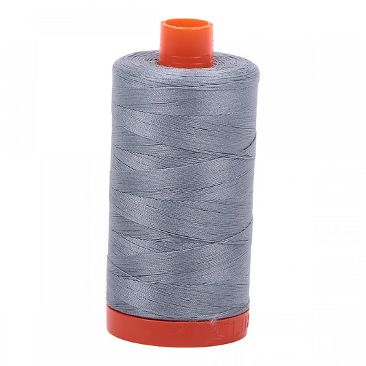 Aurifil - Mako Cotton Embroidery Thread  - 50wt - Grey - #2610