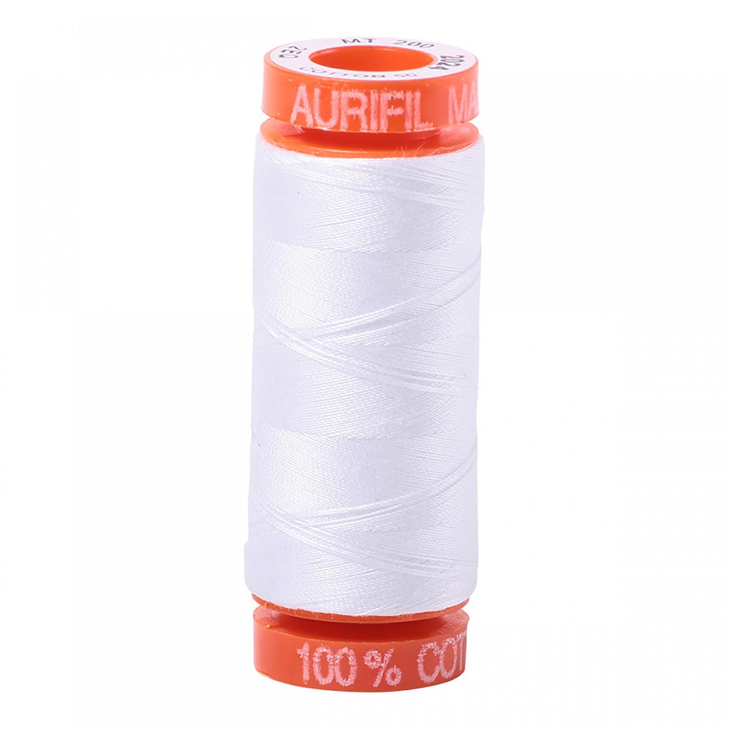 Aurifil - Mako Cotton Embroidery Thread - 50wt - White - #2024 - Soul Stitchery