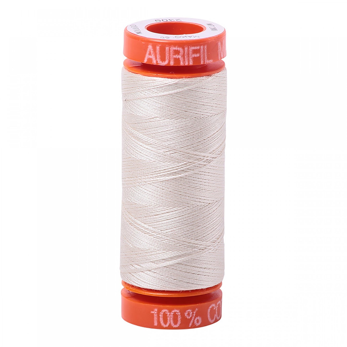 Aurifil - Mako Cotton Embroidery Thread - 50wt - Silver White - #2309 - Soul Stitchery