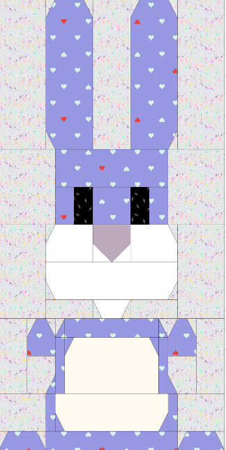 Blowing Up Bunnies Quilt Kit - Blue
