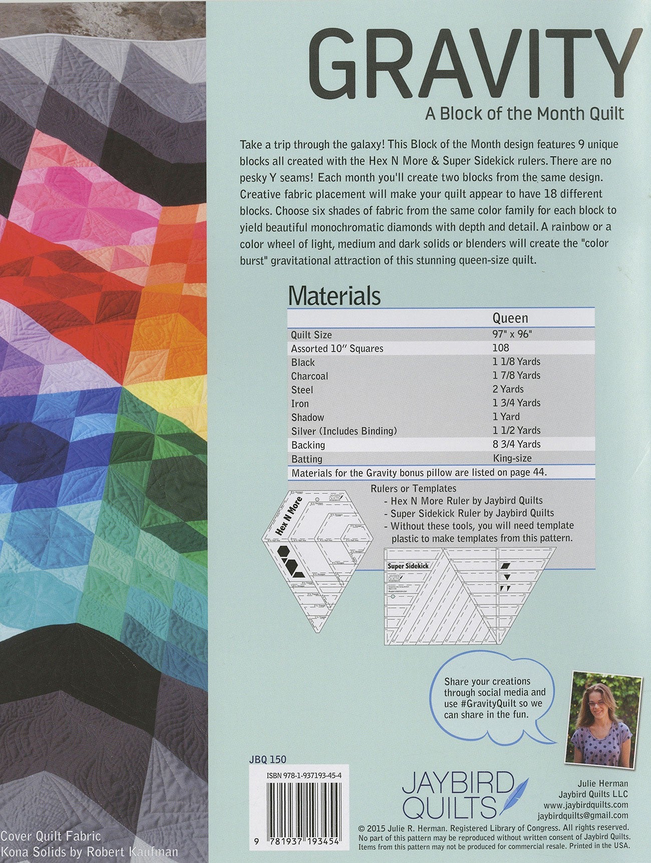 Gravity Quilt Block of the Month Pattern