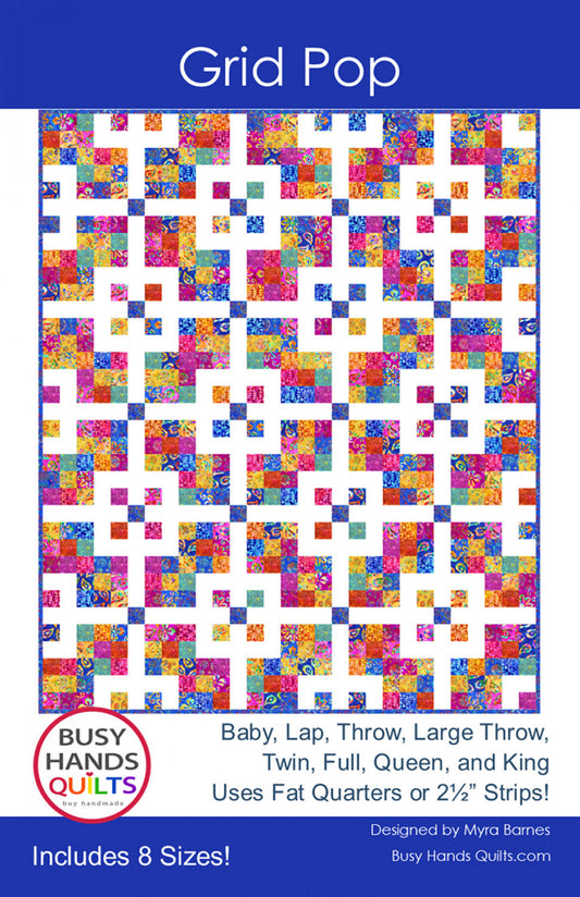Grid Pop Kit - Throw Sized - Tula Pink Tiny Dots & Stripes