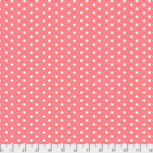 Hexy - Flamingo - Tula Pink True Colors