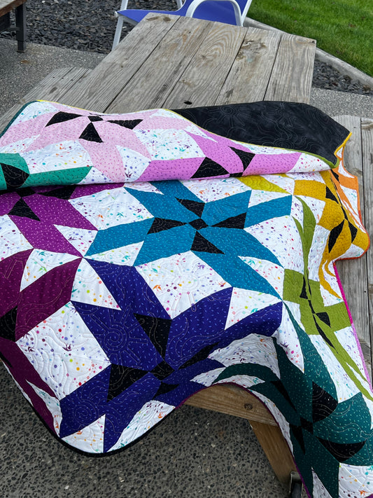 Spinning Crazy Quilt Kit - Throw Size