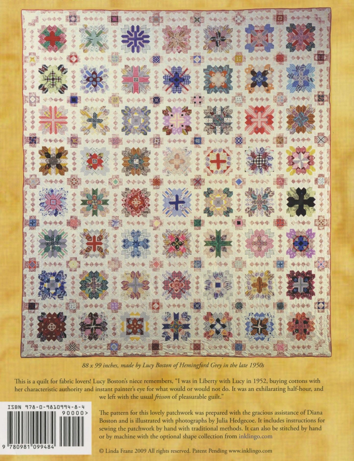 Lucy Boston - Patchwork of the Crosses Sewing Pattern Book