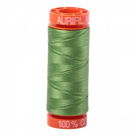 Aurifil - Mako Cotton Embroidery Thread  - 50wt - Green - #1114