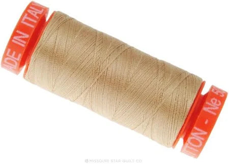 Aurifil - Mako Cotton Embroidery Thread  - 50wt - Medium Beige - #2314