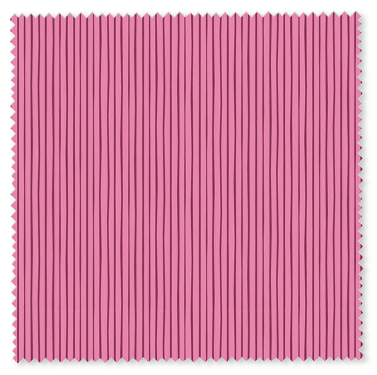 Felicity Fabric - Rows - Pink