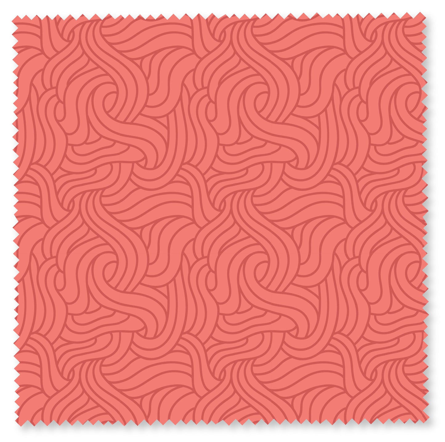 Felicity Fabric - Strands - Coral