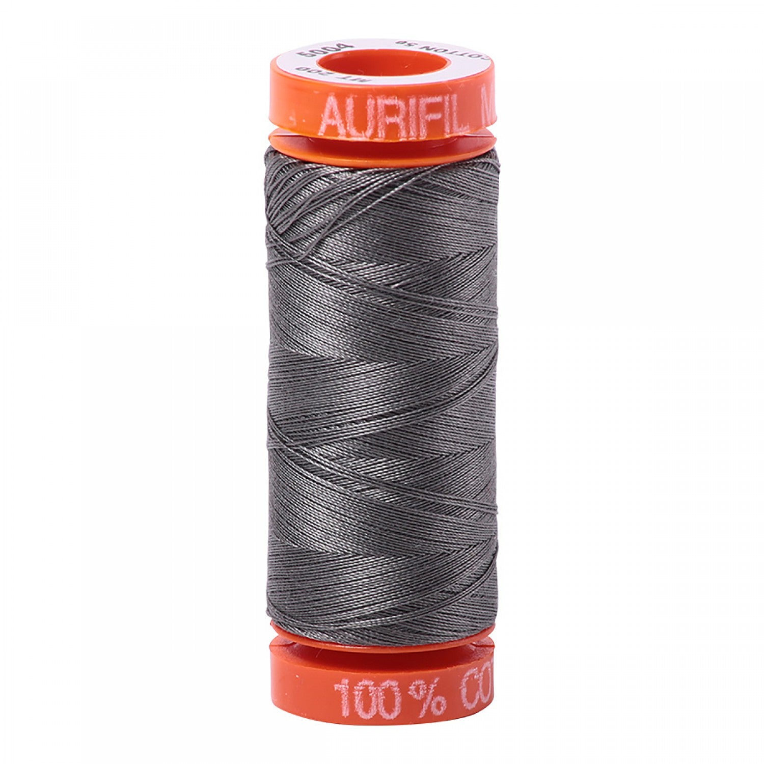 Aurifil - Mako Cotton Embroidery Thread  - 50wt - Grey Smoke - #5004 - Soul Stitchery