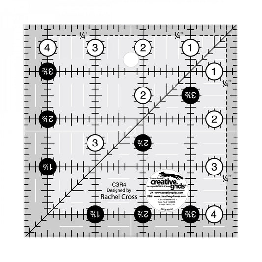 Creative Grids Quilt Ruler 4-1/2in Square - Soul Stitchery