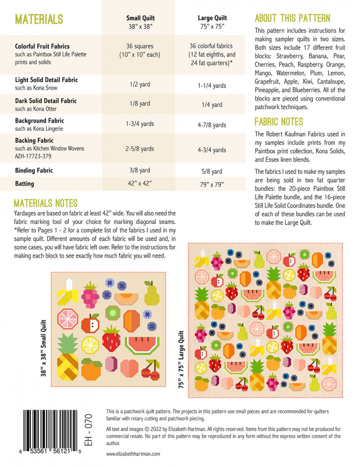 The Produce Section Pattern - Elizabeth Hartman