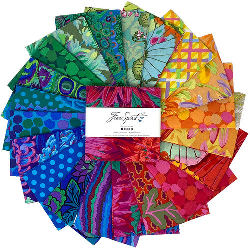 Kaffe Fassett Classics Plus - Charm Pack - 5" Squares - Rainbow