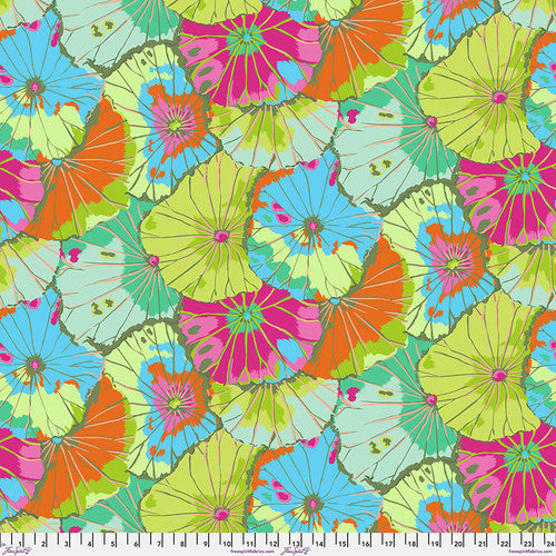 Lotus Leaf Print - Lime - Kaffe Fassett Collective