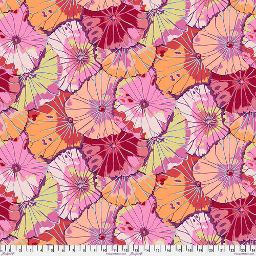 Lotus Leaf Print - Red - Kaffe Fassett Collective