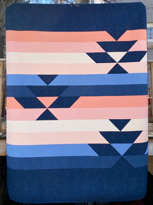 West Hawk Quilt Kit - Blue - Throw